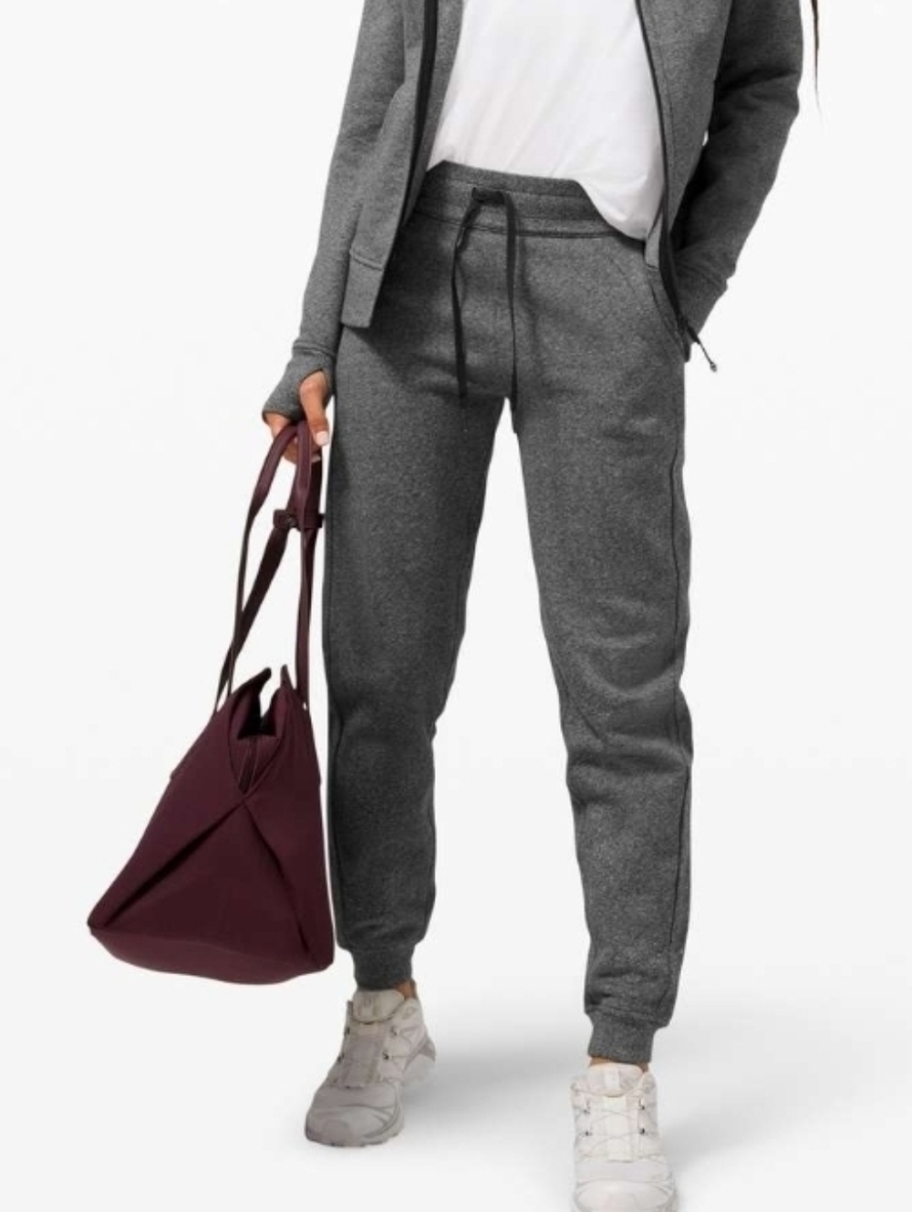 Lululemon Scuba JoggerHeathered Speckled Black Gray 4